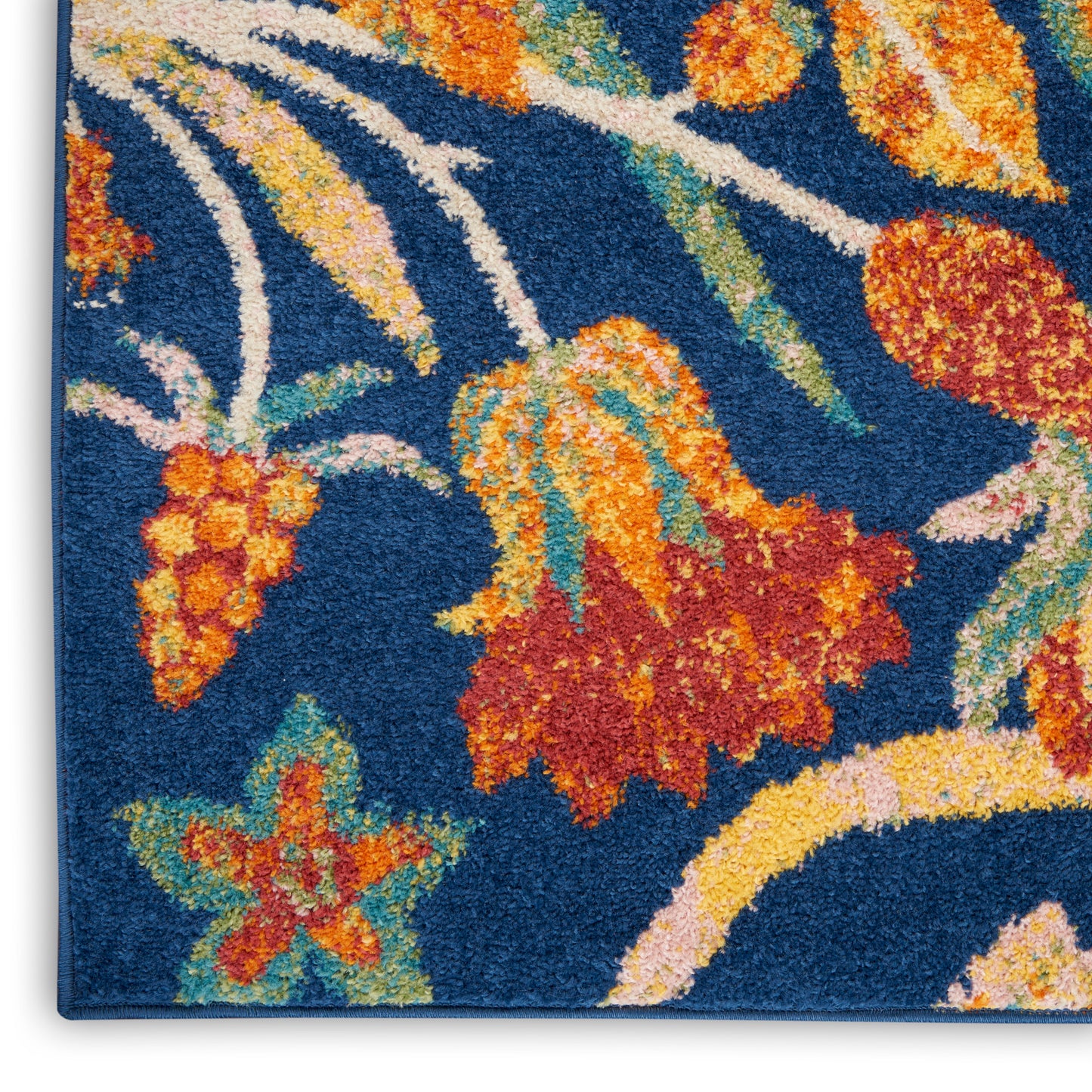 Nourison Home Allur  Navy Multicolor  Contemporary