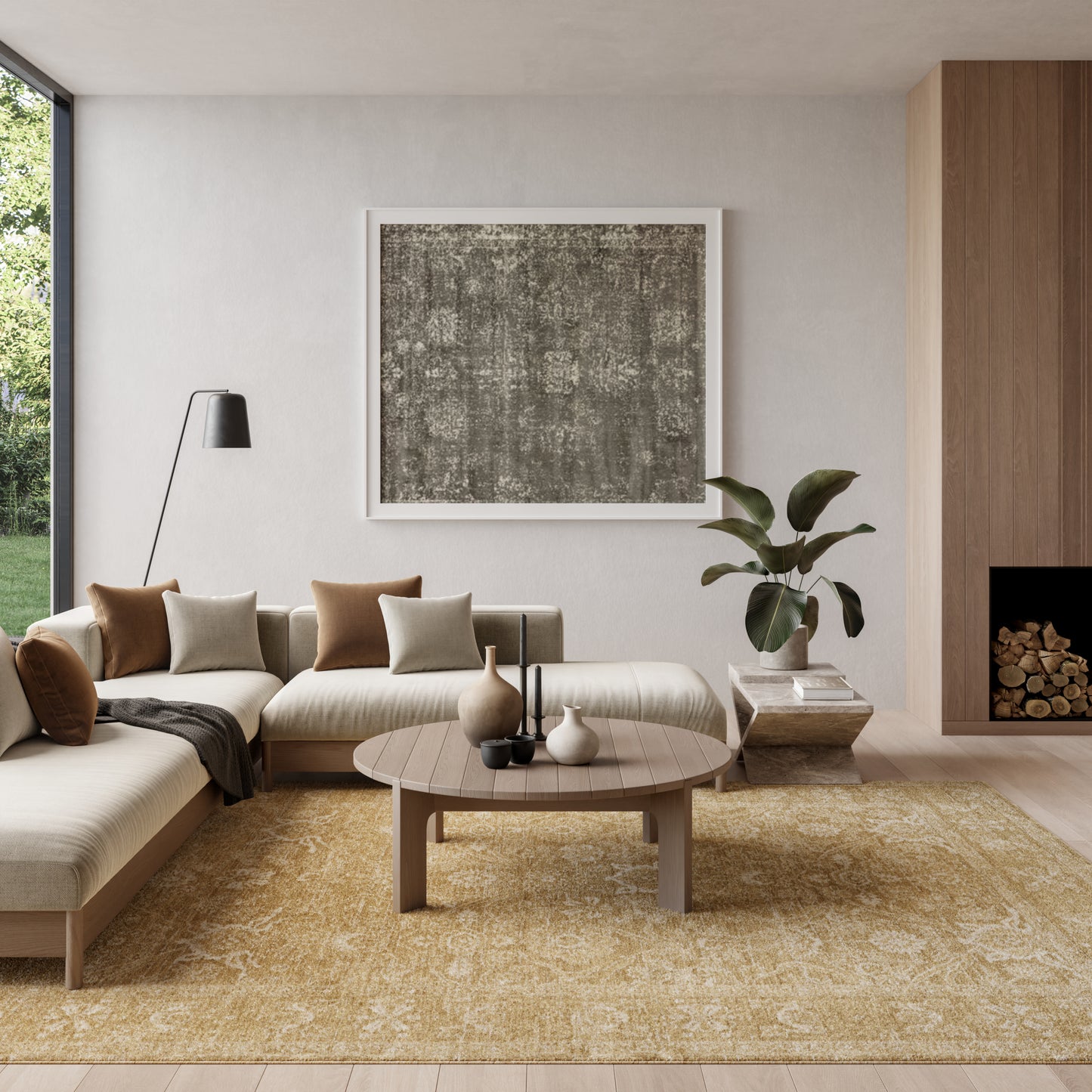 Nourison Home Moonlit  Taupe  Traditional