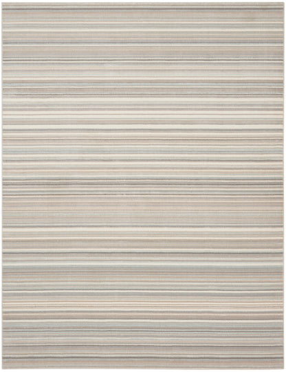 Nourison Home Marmara MRA07 Grey Ivory Teal Contemporary Power-loomed Rug