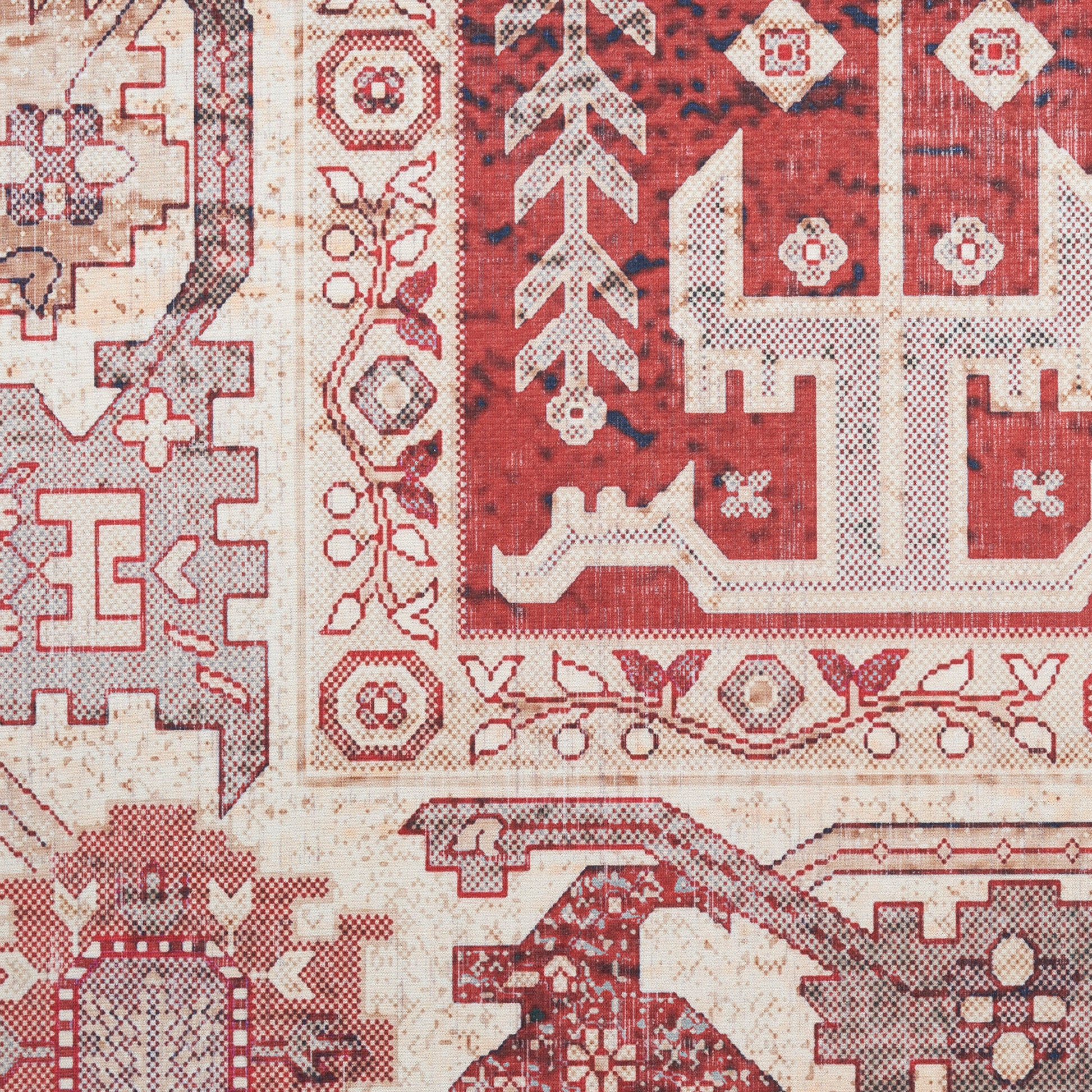 Nourison Home Vintage Home  Red  Traditional