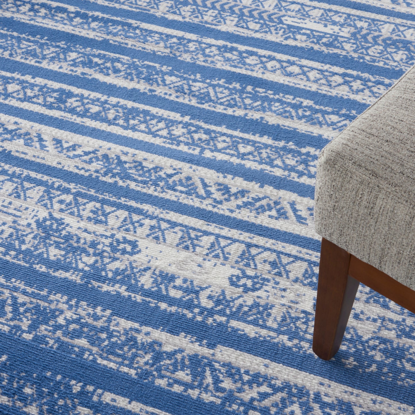 Nourison Home Whimsicle  Light Blue Ivory  Transitional