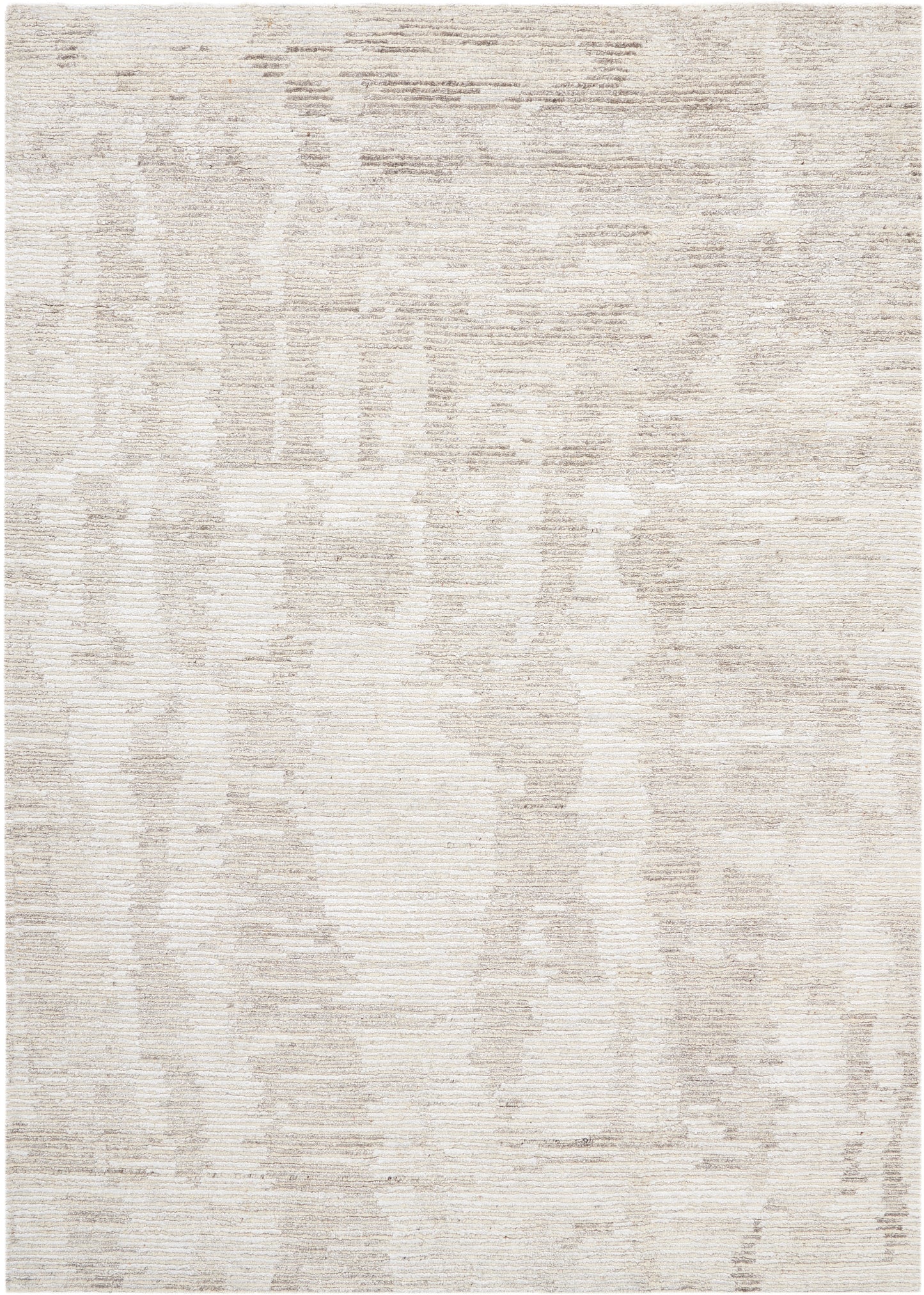 Nourison Home Ellora ELL01 Ivory Grey Contemporary Knotted Rug