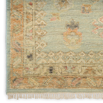 Nourison Home Heritage Vine  Light Blue  Traditional