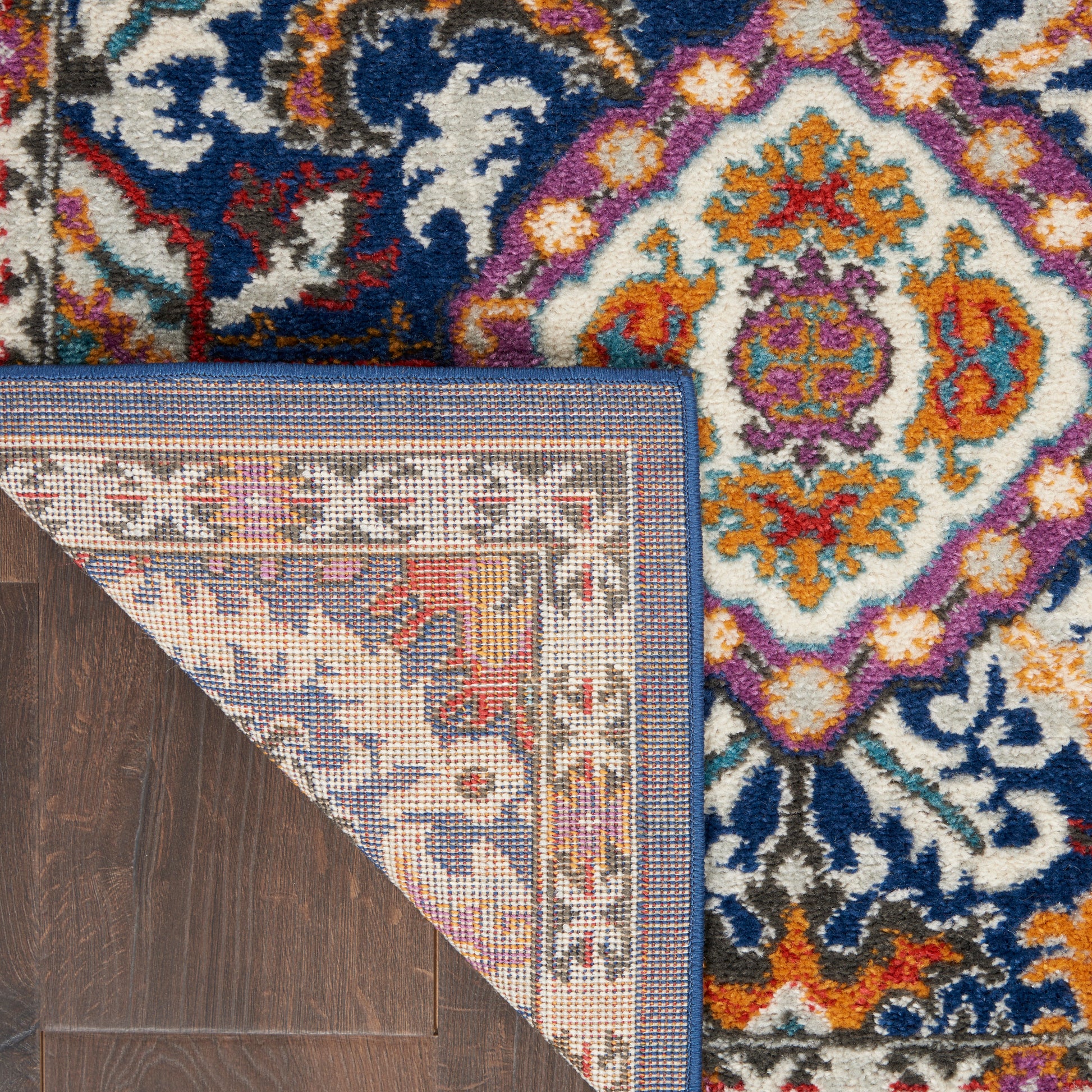 Nourison Home Passion  Blue Multicolor  Transitional