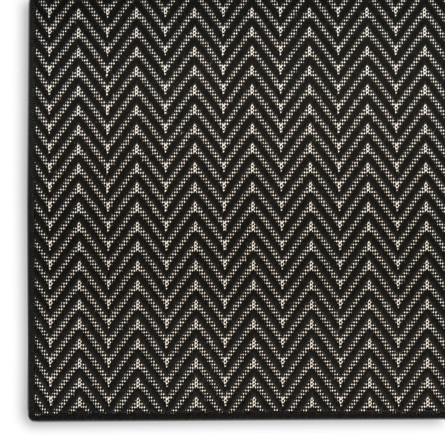Nourison Home Horizon Indoor/Outdoor  Black  Contemporary