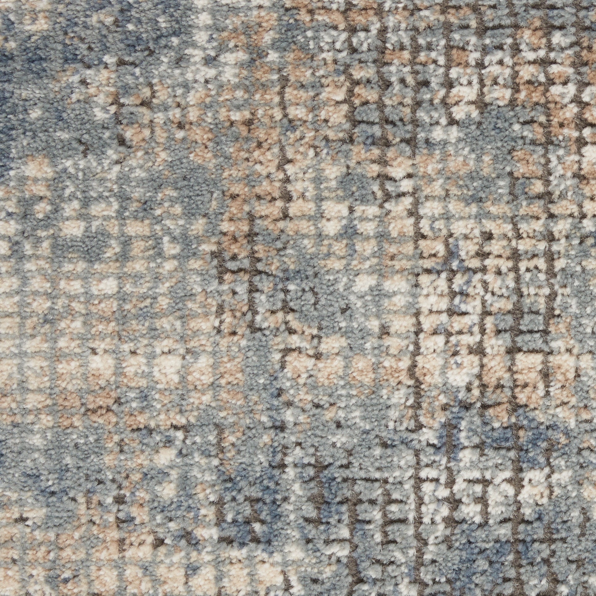 Nourison Home Quarry  Blue Beige  Contemporary