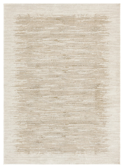 DKNY Grand Street GRN04 Ivory Taupe Contemporary Power-loomed Rug