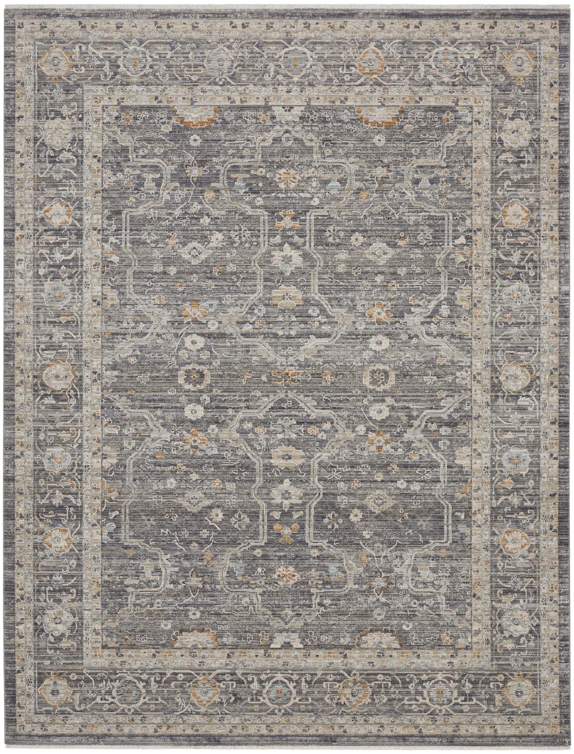 Nourison Home Lynx  Slate Multicolor  Transitional