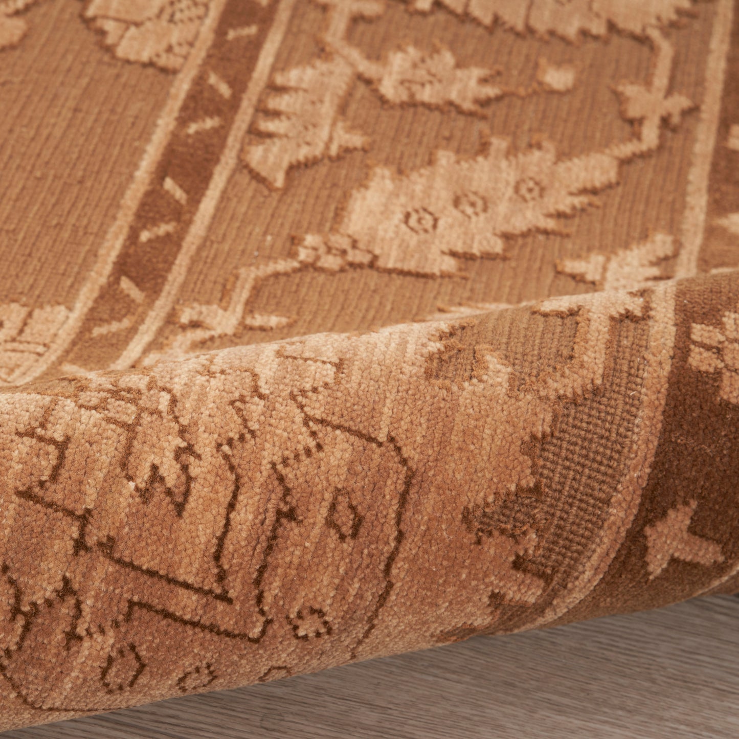 Nourison Home Silk Pointe  Brown  Traditional