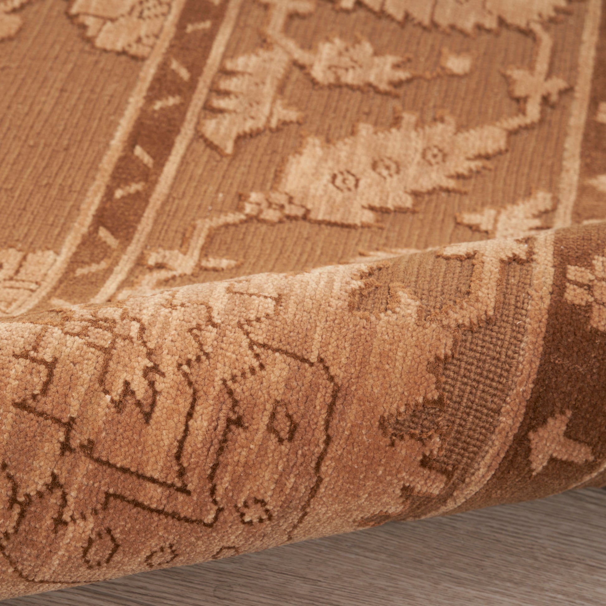 Nourison Home Silk Pointe  Brown  Traditional