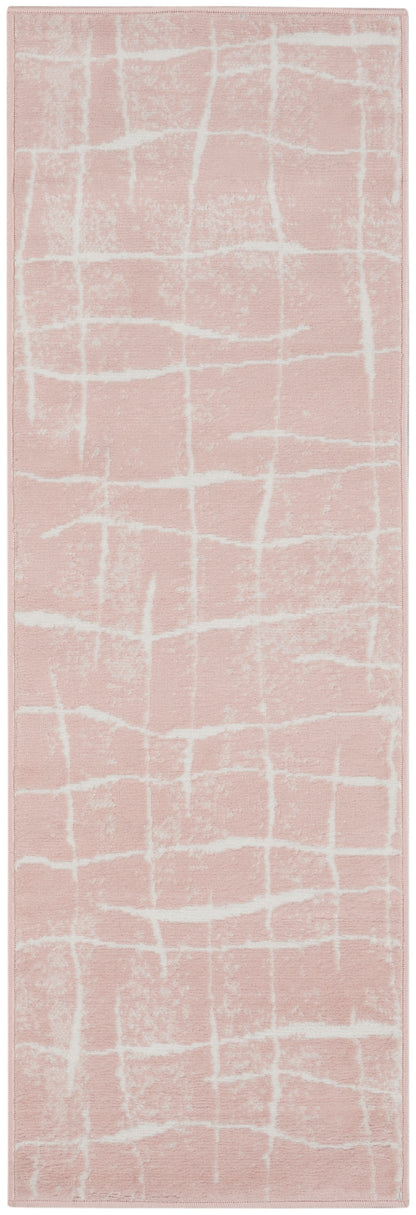 Nourison Home Whimsicle WHS09 Pink Ivory Contemporary Power-loomed Rug