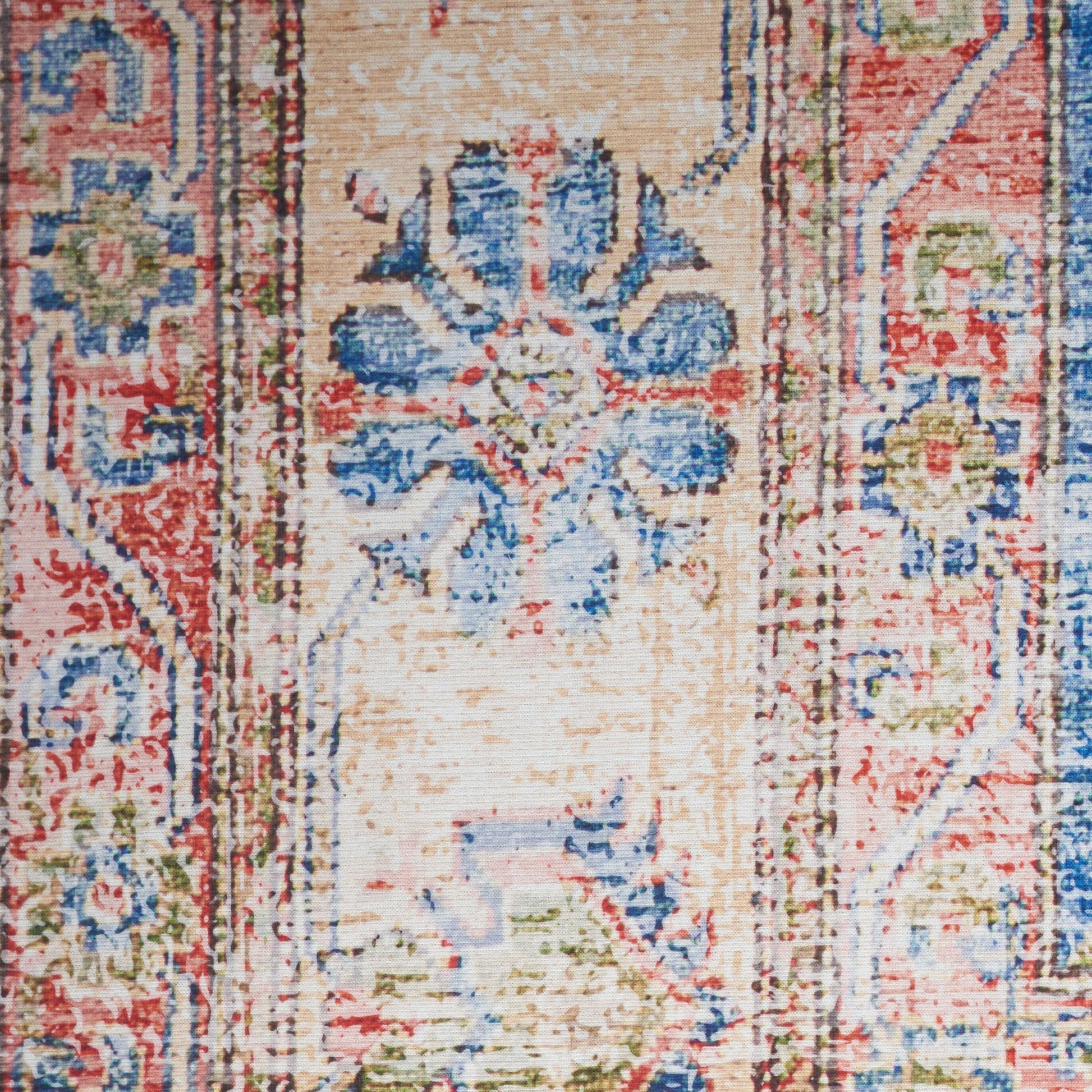 Nourison Home Fulton  Blue Ivory  Traditional