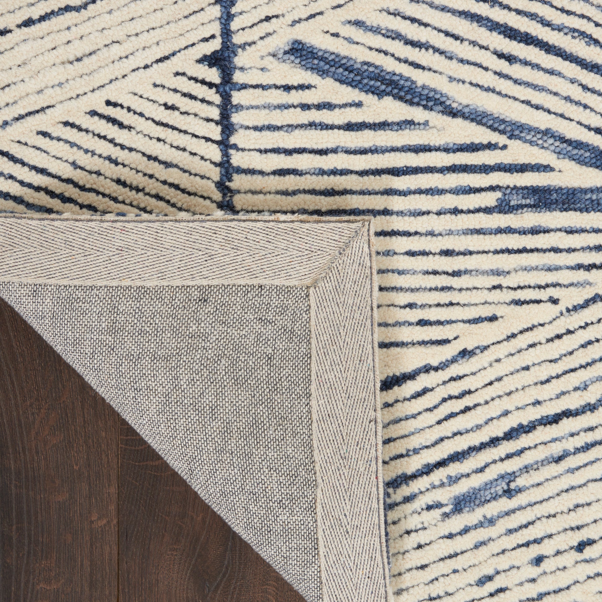 Nourison Home Colorado  White Blue  Contemporary