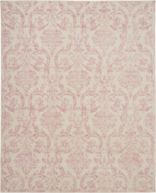 Nourison Home Jubilant  Ivory Pink  Transitional