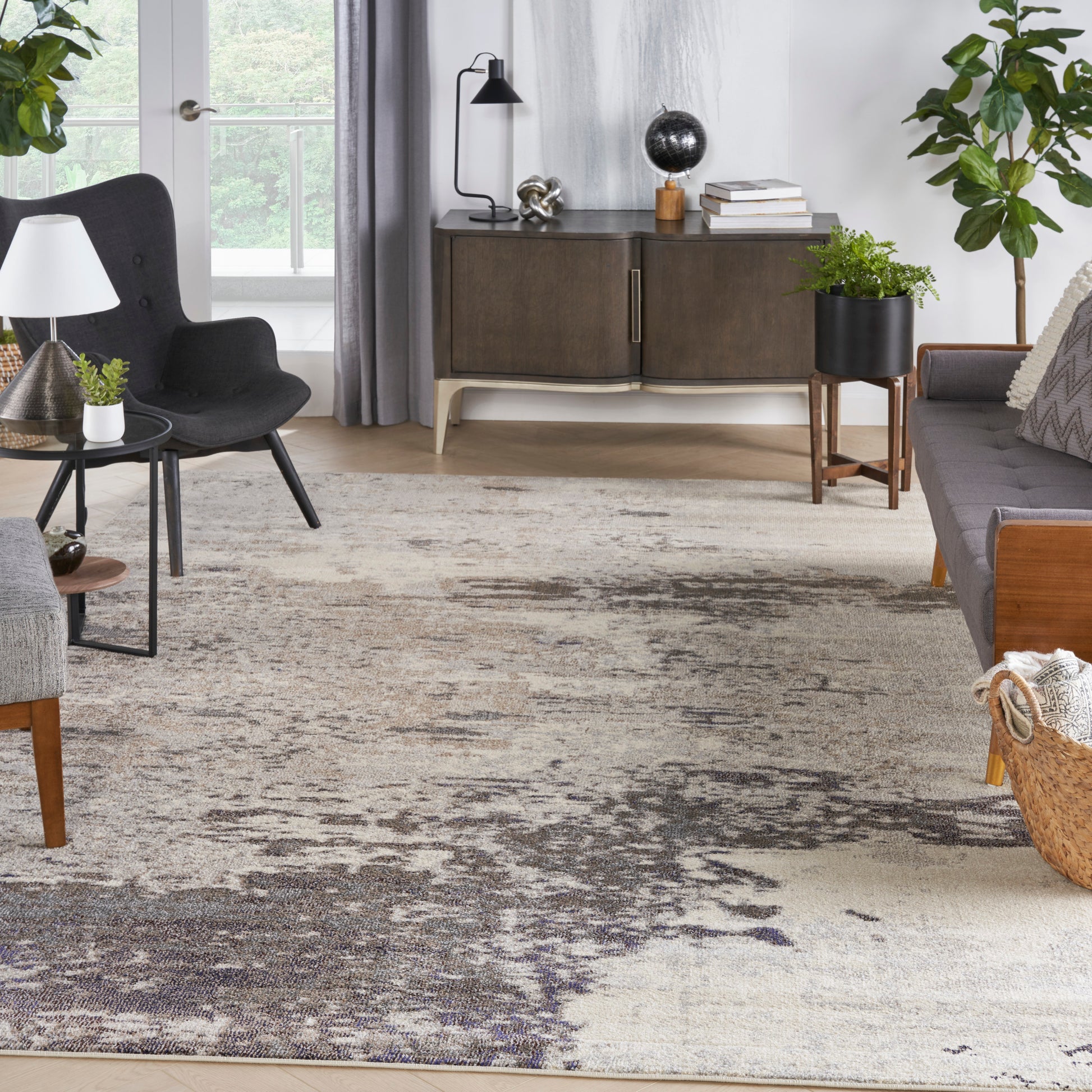 Nourison Home Celestial  Ivory Grey  Contemporary