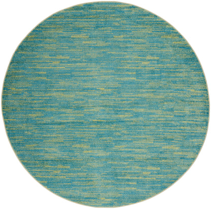 Nourison Home Nourison Essentials NRE01 Blue Green Contemporary Power-loomed Rug