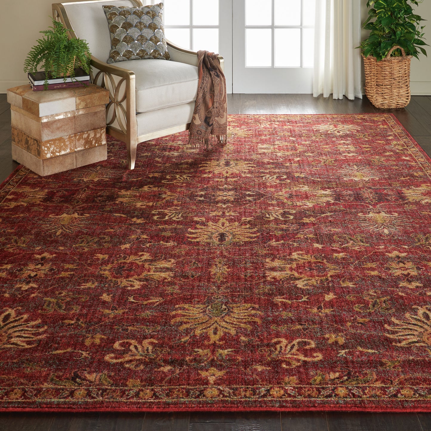 Nourison Home Jewel  Brick  Traditional