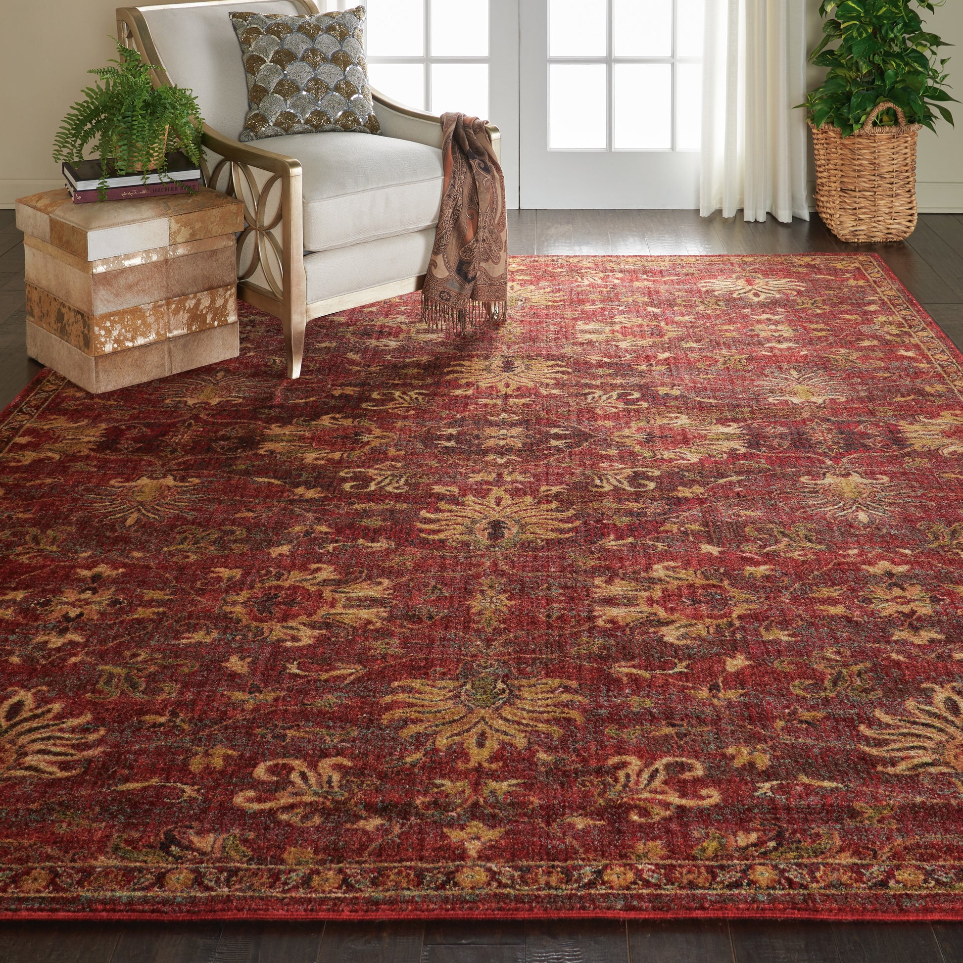 Nourison Home Jewel  Brick  Traditional