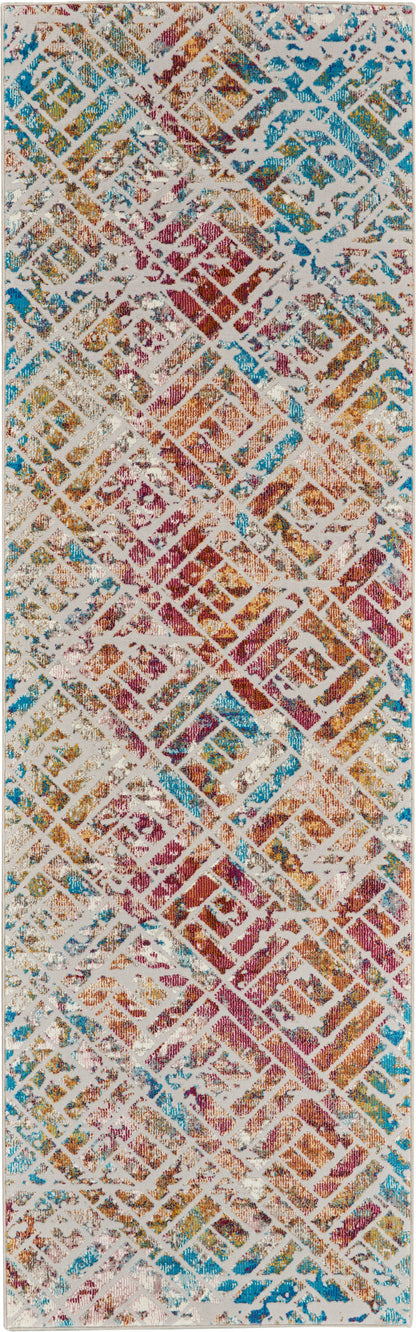 Nourison Home Radiant RAD09 Grey Multicolor Transitional Power-loomed Rug