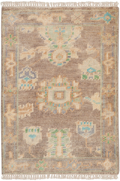 Nourison Home Odessa ODS01 Ivory Mocha Traditional Knotted Rug