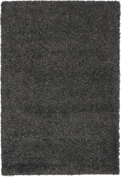 Nourison Home Malibu Shag MSG01 Dark Grey Contemporary Power-loomed Rug