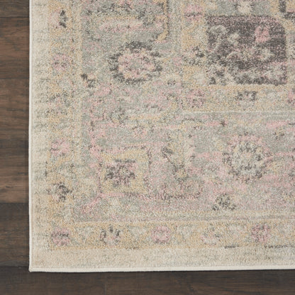 Nourison Home Tranquil  Ivory Pink  Transitional