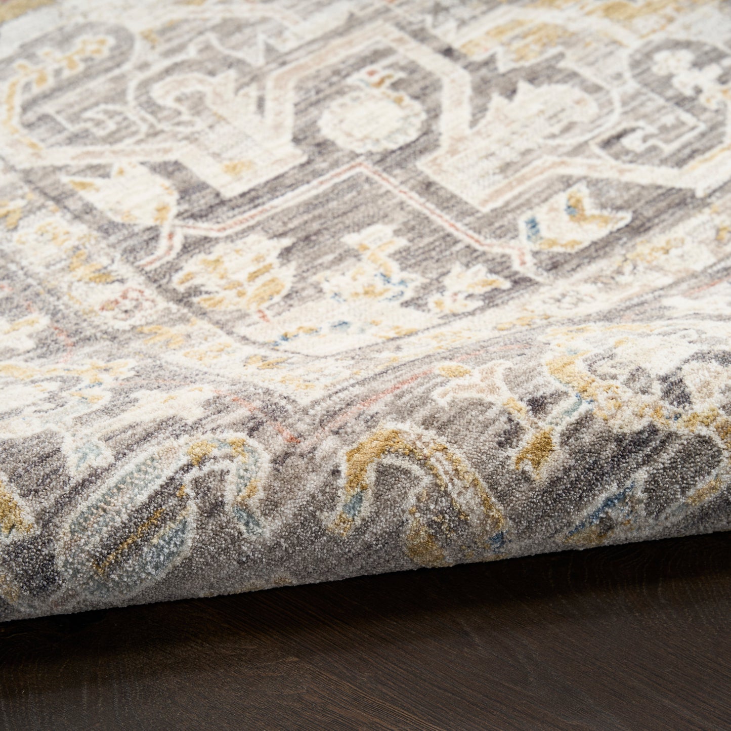 Nourison Home Antique Fusion  Ivory Charcoal  Traditional