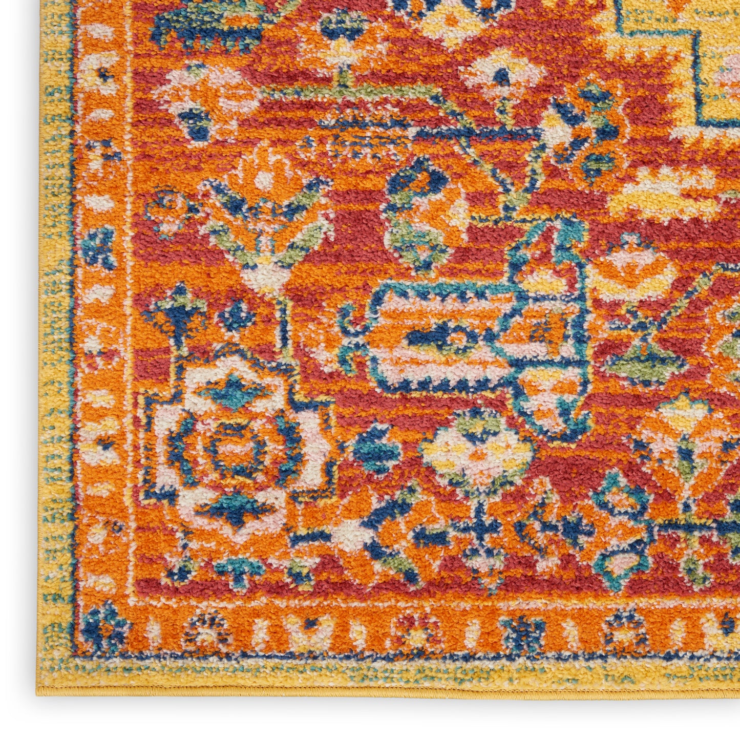 Nourison Home Allur  Red Multicolor  Transitional