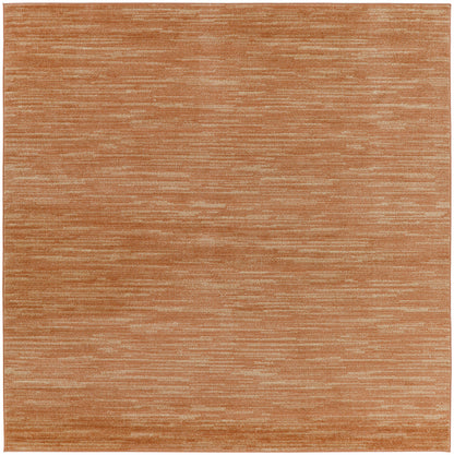 Nourison Home Nourison Essentials NRE01 Rust Contemporary Power-loomed Rug