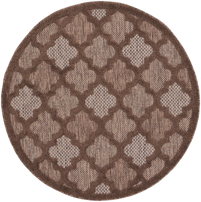 Nourison Home Easy Care NES01 Brown Contemporary Flat Weave Rug