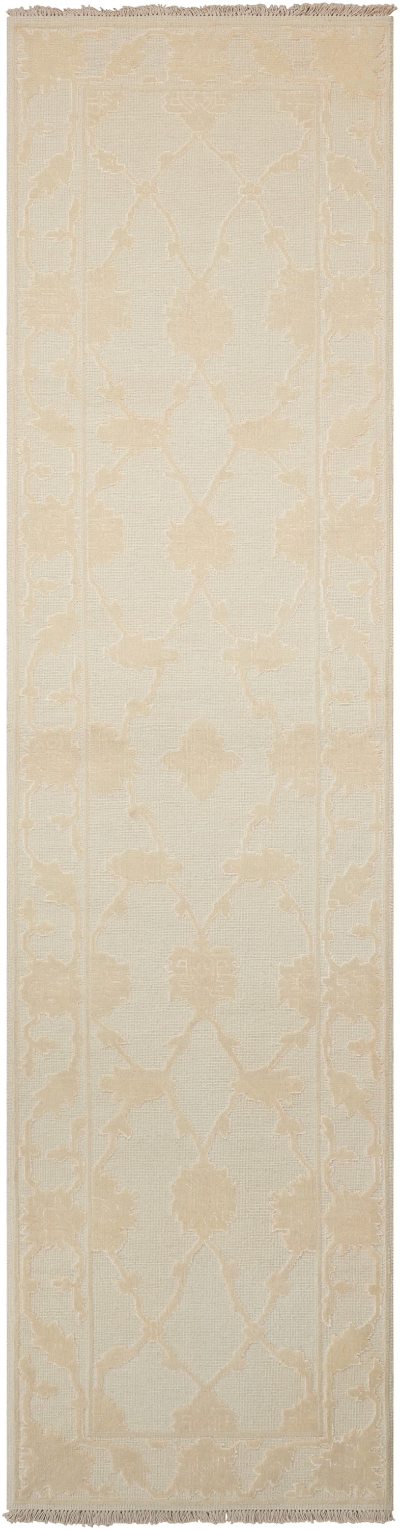 Nourison Home Silk Pointe SKP1 Ivory Traditional Hand Knotted Rug