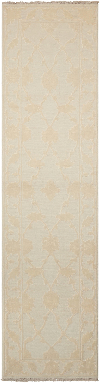 Nourison Home Silk Pointe SKP1 Ivory Traditional Hand Knotted Rug