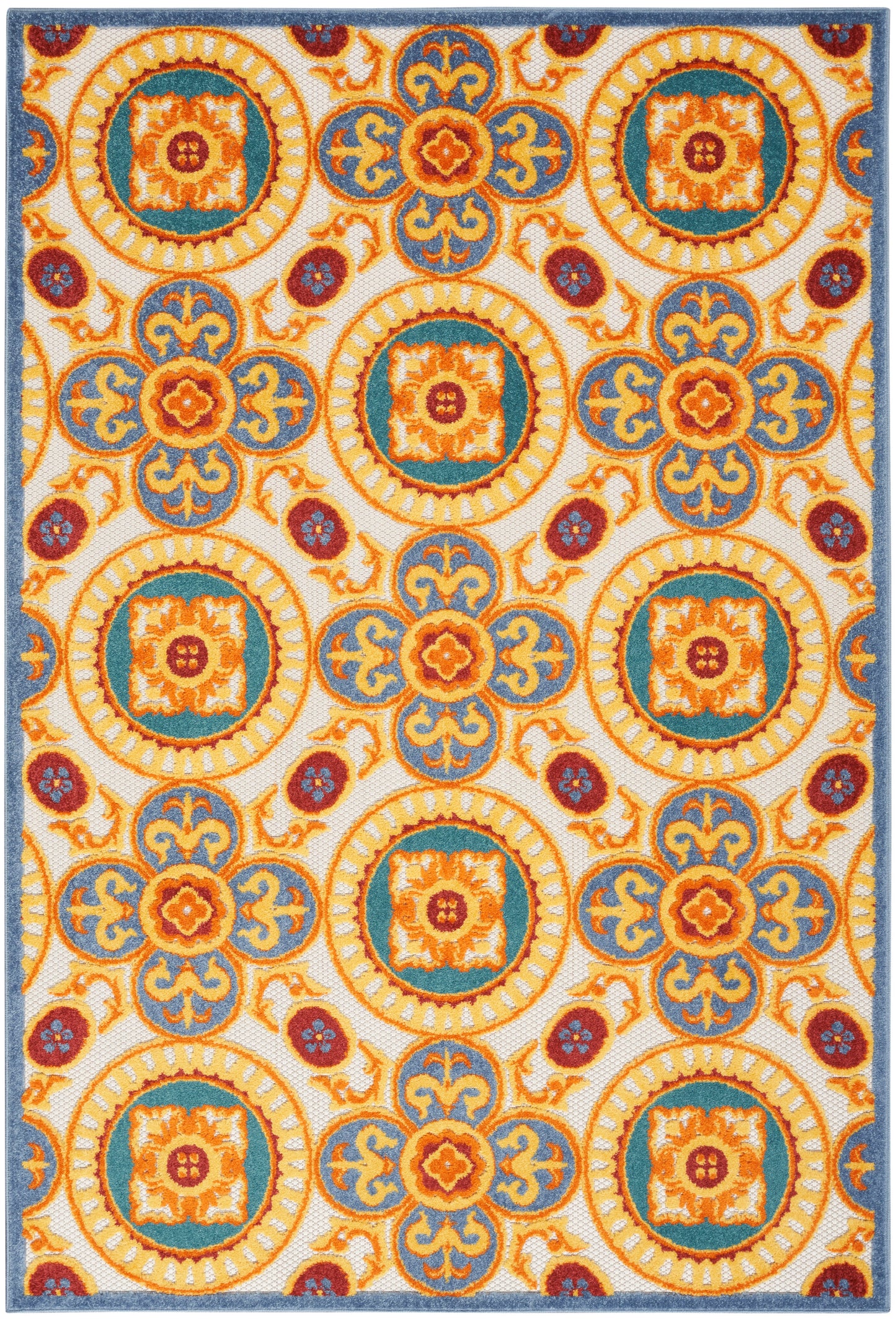 Nourison Home Aloha ALH30 Multicolor Contemporary Power-loomed Rugs
