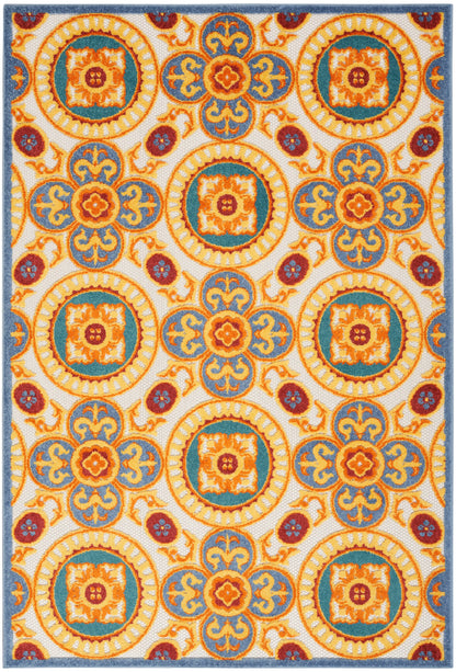 Nourison Home Aloha ALH30 Multicolor Contemporary Power-loomed Rugs