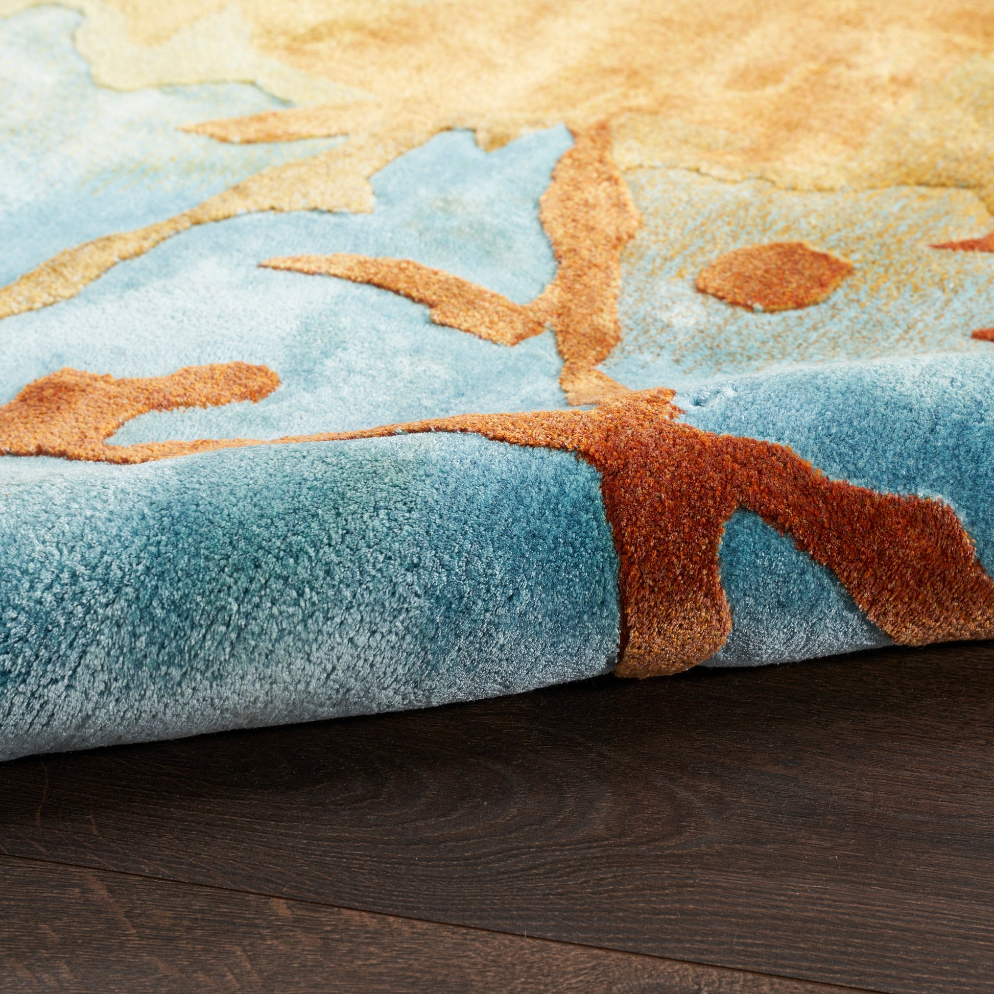 Nourison Home Prismatic  Gold Multicolor  Contemporary