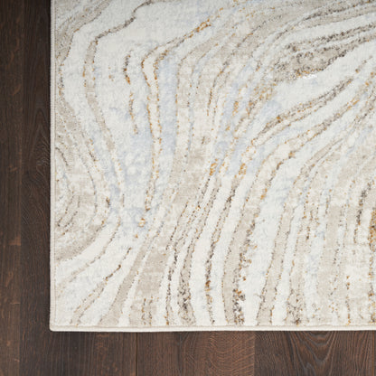 Nourison Home Glitz  Grey Gold  Contemporary