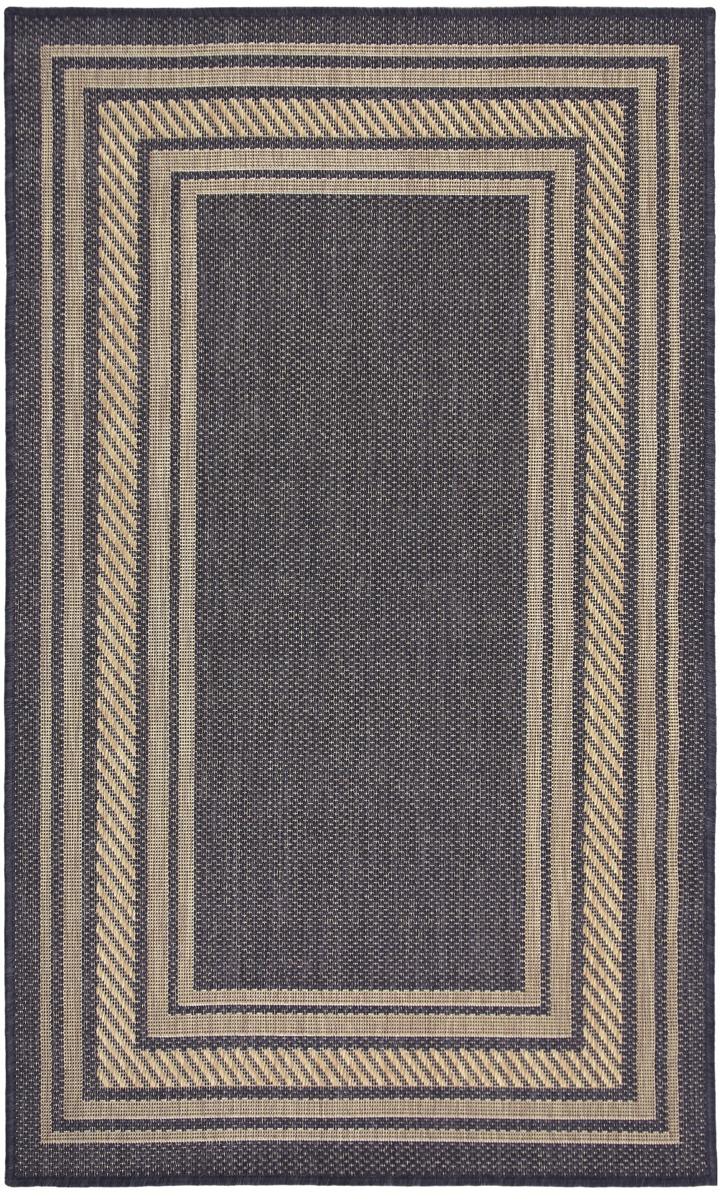 Nourison Home Horizon Indoor/Outdoor HOZ03 Charcoal Contemporary Power-loomed Rug