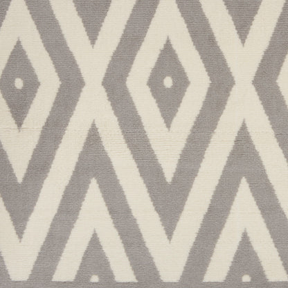 Nourison Home Grafix  White Grey  Contemporary