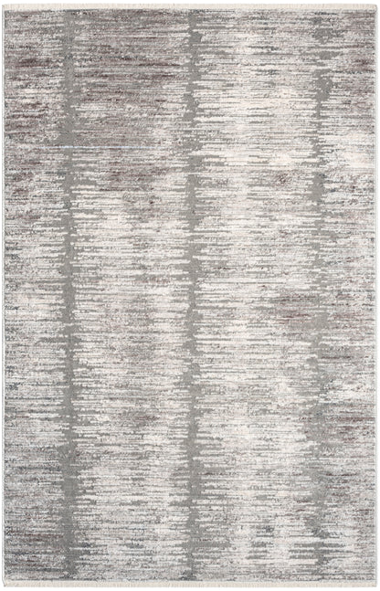 Nourison Home Abstract Hues ABH03 Grey White Contemporary Power-loomed Rug
