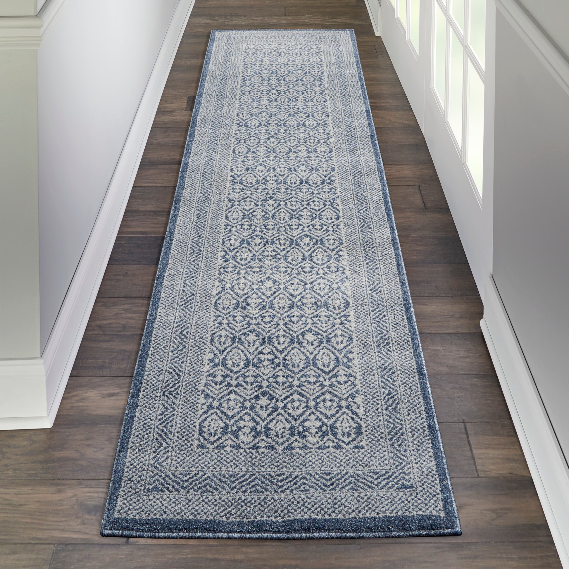 Nourison Home Palermo  Blue Grey  Contemporary