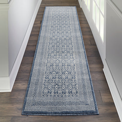 Nourison Home Palermo  Blue Grey  Contemporary