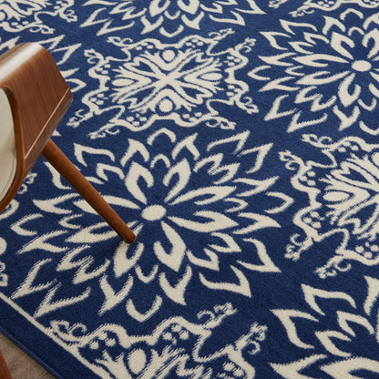 Nourison Home Jubilant  Navy Ivory  Transitional
