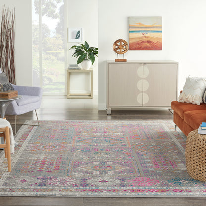 Nourison Home Passion  Grey Multicolor  Transitional