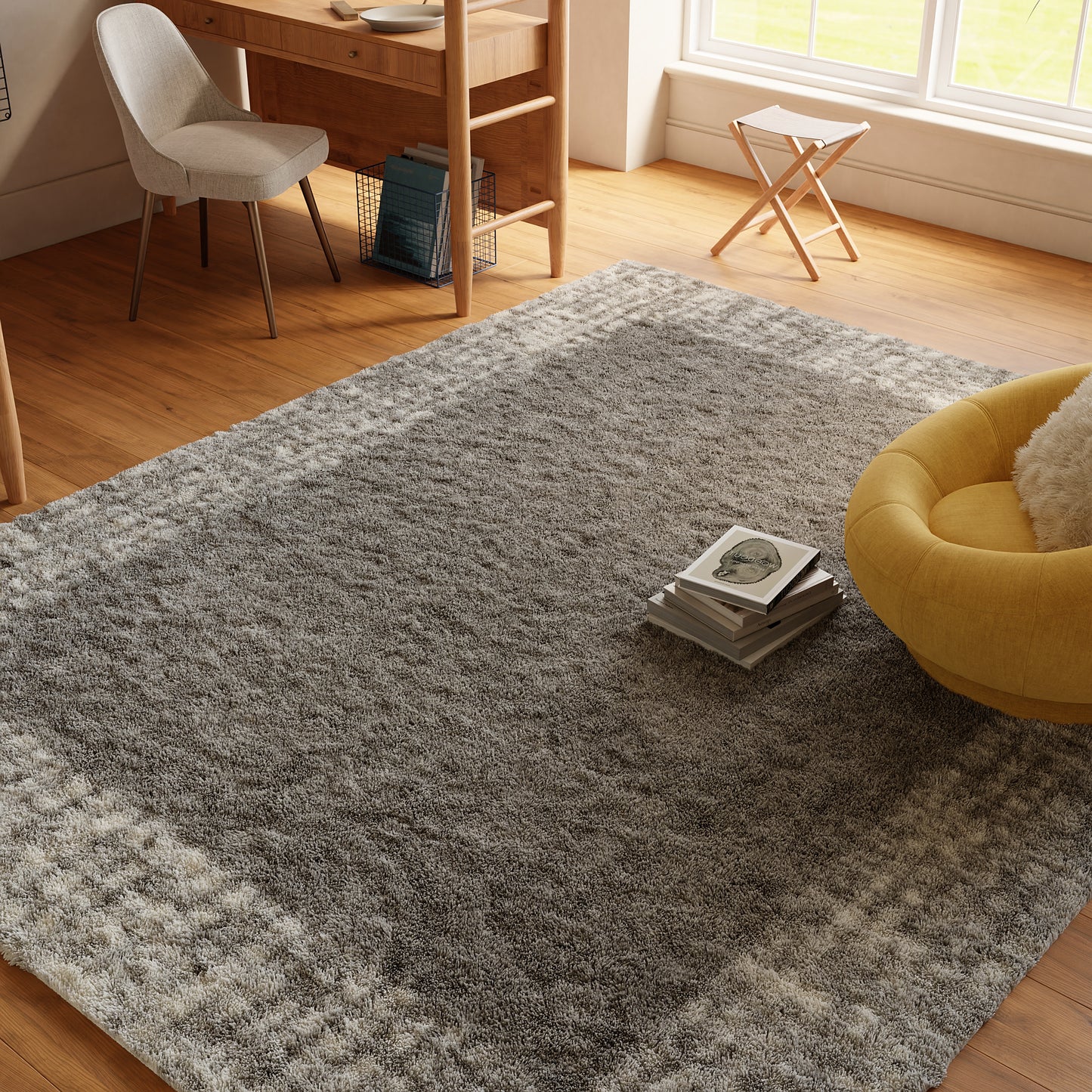 Nourison Home Pacific Shag  Grey  Contemporary