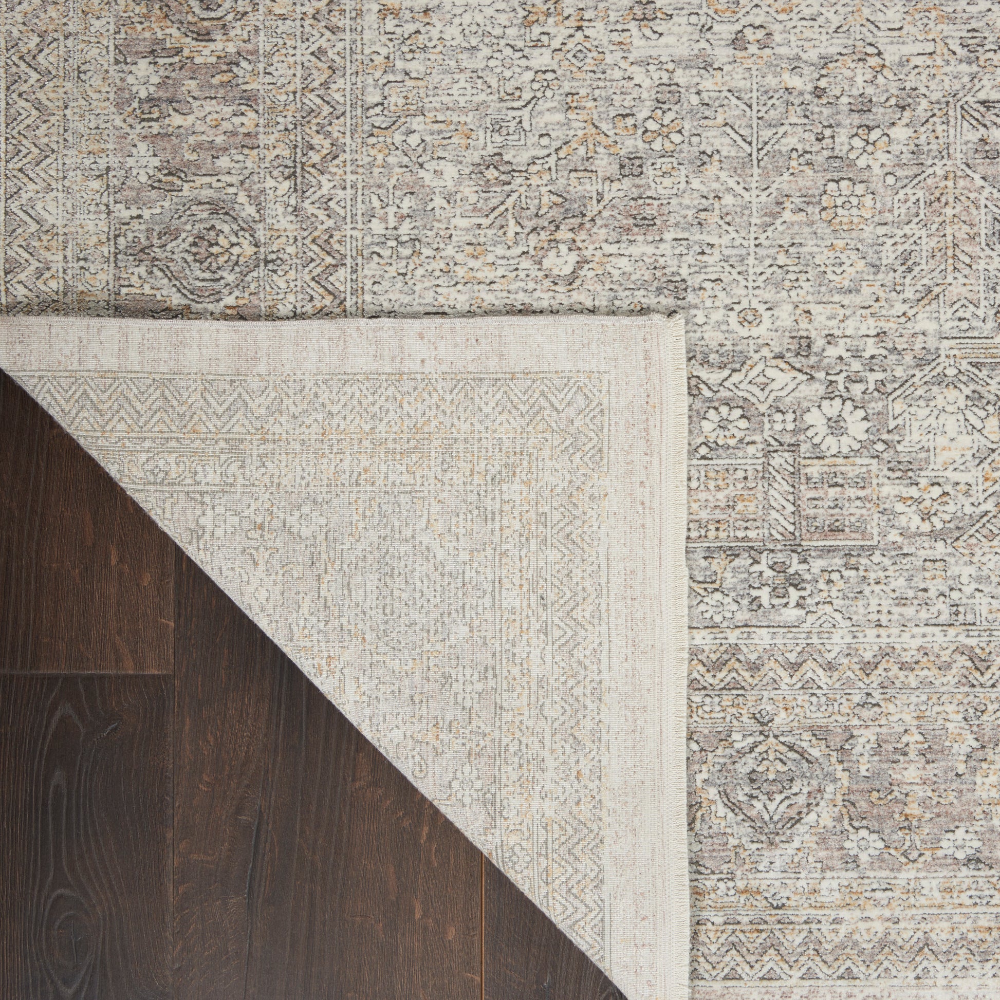 Nourison Home Starry Nights  Cream Grey  Traditional