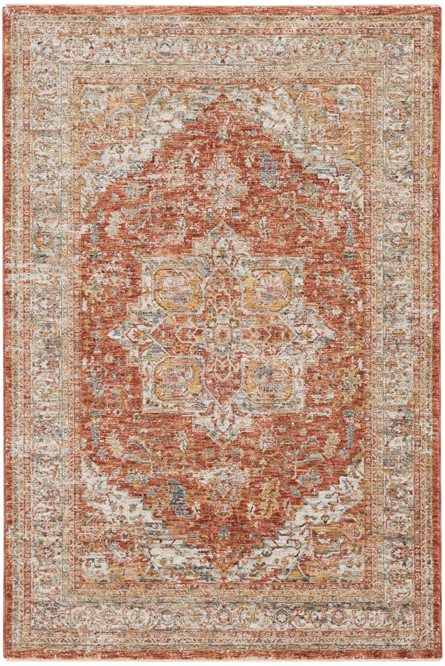 Nourison Home Sahar SHR06 Ivory Multicolor Traditional Power-loomed Rug