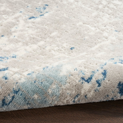 Nourison Home Quarry  Ivory Grey Blue  Contemporary