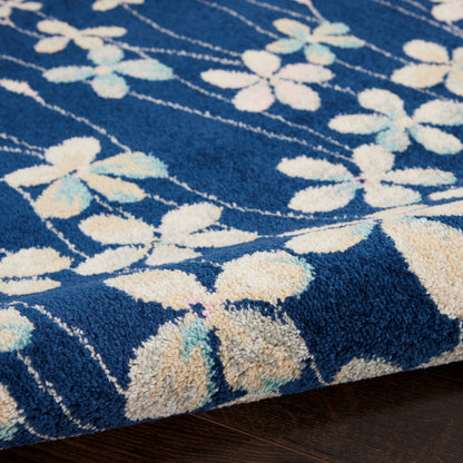 Nourison Home Tranquil  Navy  Contemporary