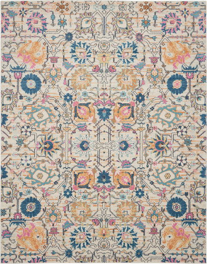 Nourison Home Passion PSN01 Ivory Multicolor Transitional Power-loomed Rugs