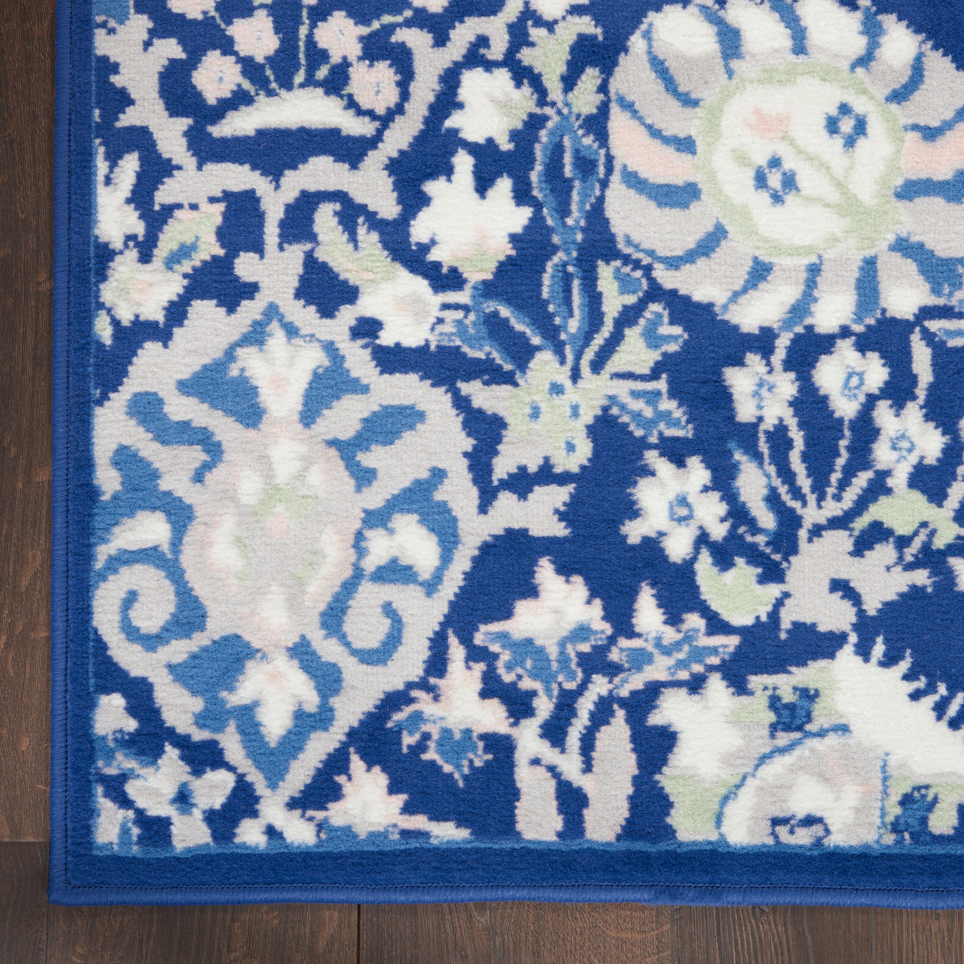 Nourison Home Whimsicle  Navy Multicolor  Traditional